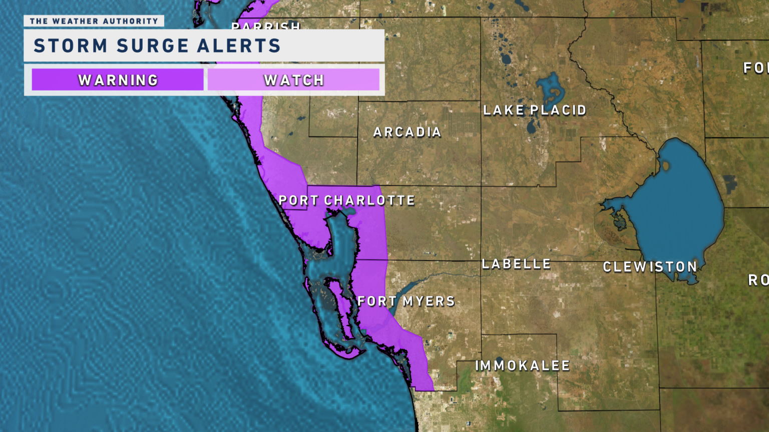 Tropical Storm And Storm Surge Warnings Issued For SWFL Coast