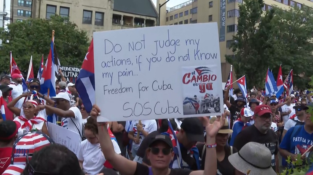 Floridians Join Rally In Washington Dc For Cuban Freedom