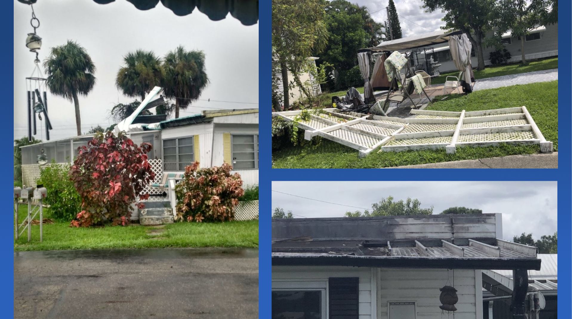 Mobile Homes Damaged In N Fort Myers During Tuesday Storms