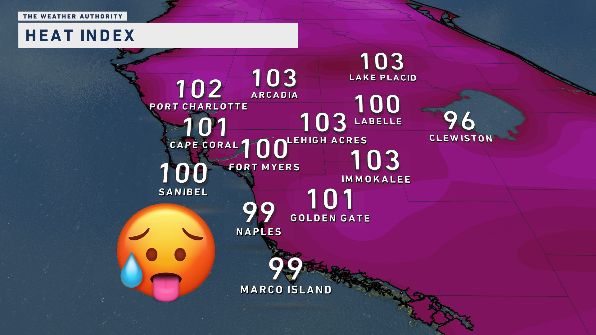 Afternoon Heat Index Values Climb Into The Triple Digits 2371