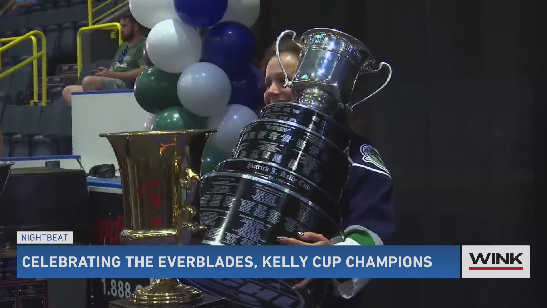 Fans celebrate Everblades Kelly Cup championship at Hertz Arena