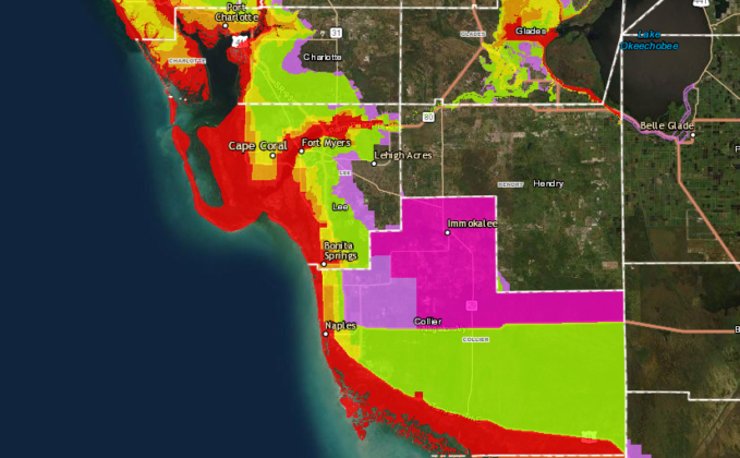SWFL Hurricane Evacuation Zones 679x420 
