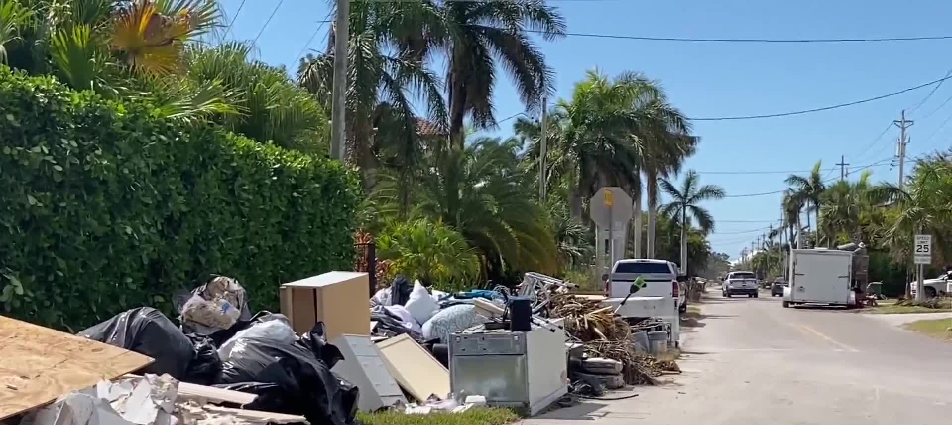 Naples residents wondering when piles of trash will be picked up - WINK ...