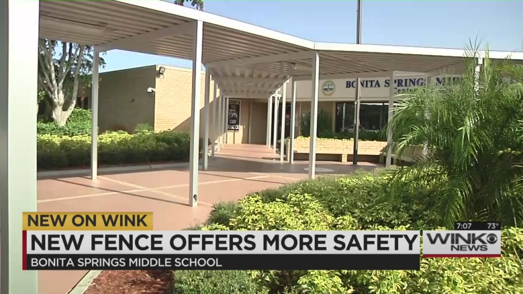 New Fence Changes Image At Bonita Springs Middle School