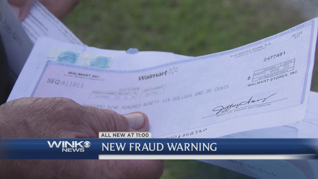 Walmart check scam hitting SWFL