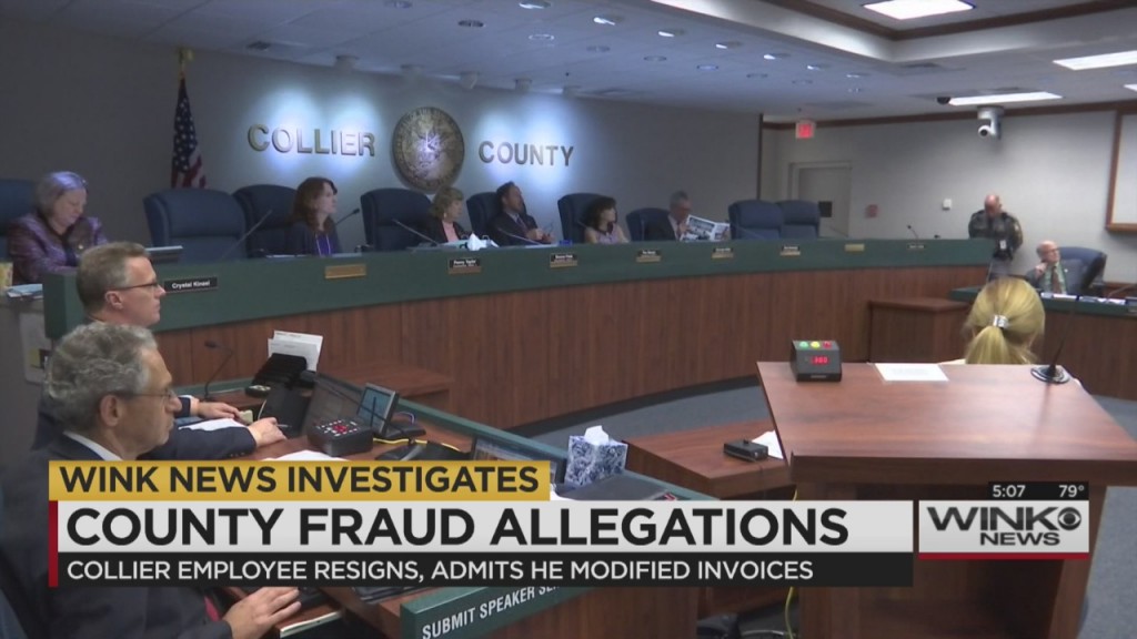 Collier County employee resigns amid fraud investigation