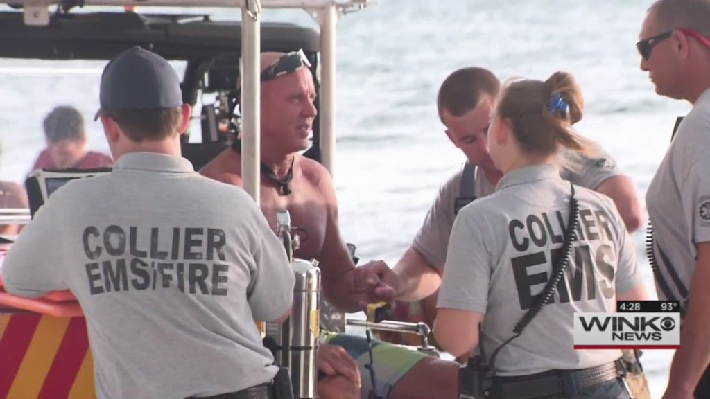 Naples firefighters rescue kite surfer from the Gulf of Mexico