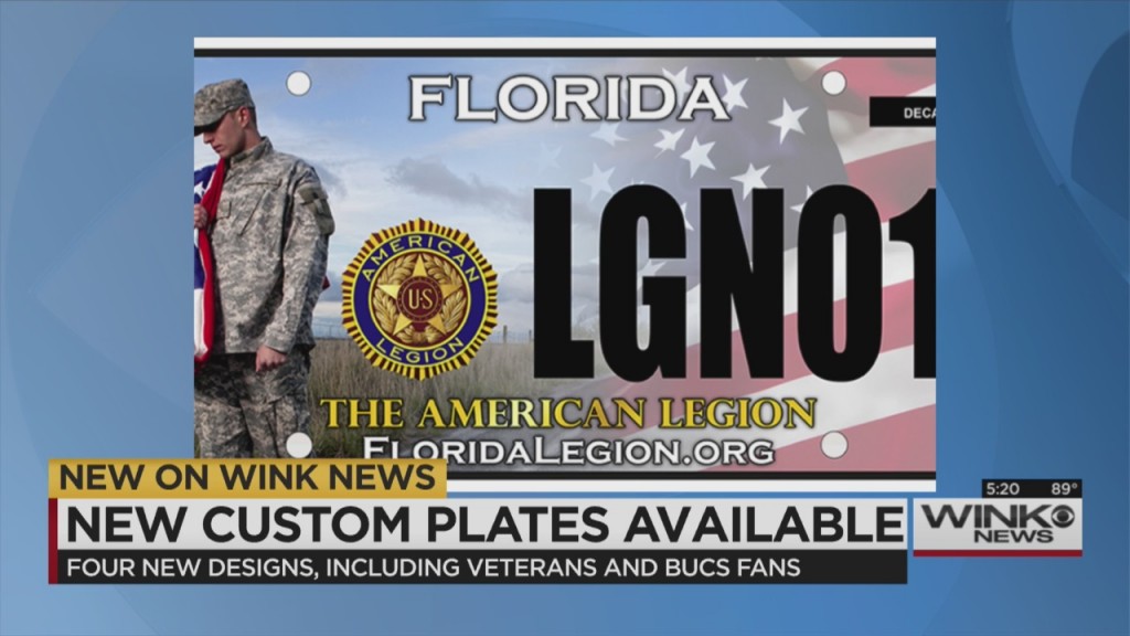 4 new license plate designs available to Florida drivers