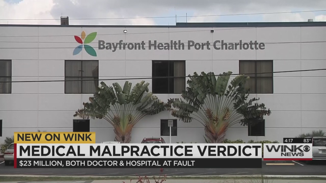 Jury Finds Doctor Port Charlotte Hospital At Fault In Medical Malpractice Case