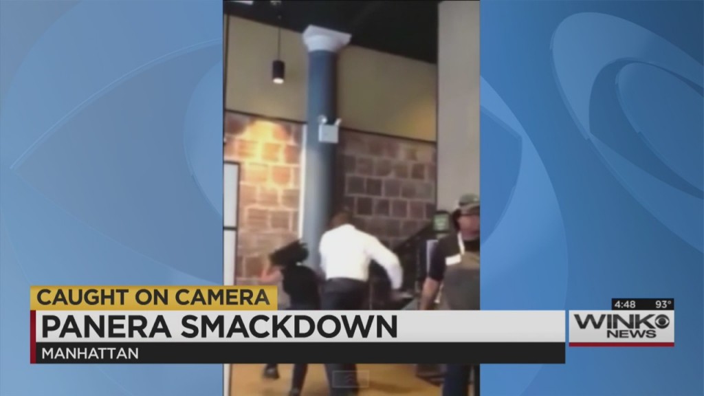 Fight At Ny Panera Caught On Tape