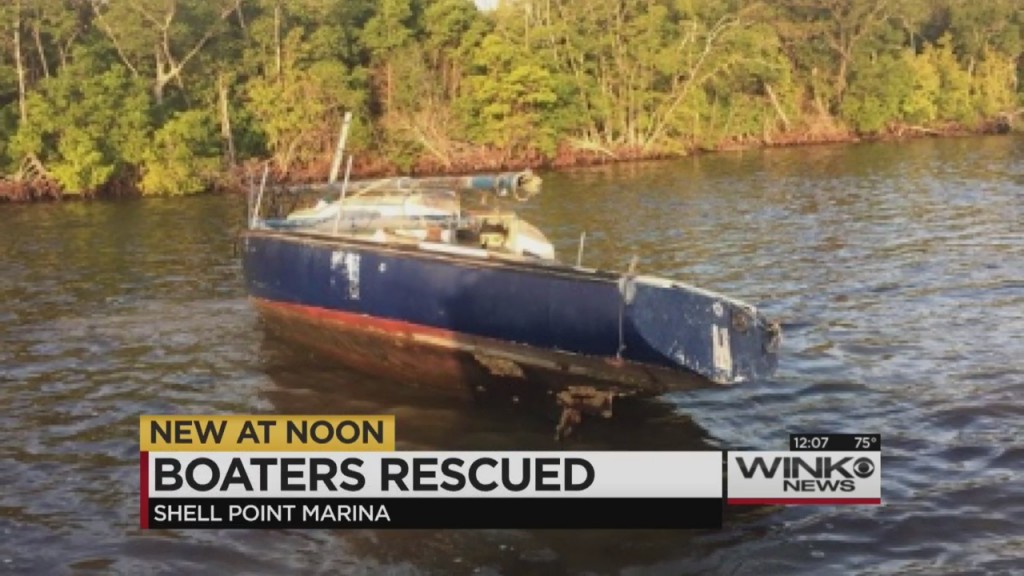 2 Men Rescued After Sailboat Runs Aground Near Fort Myers